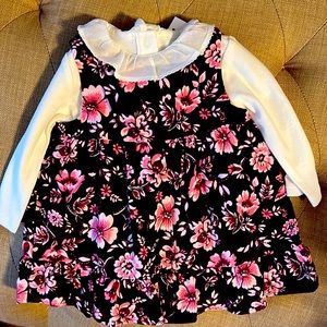 Janie and Jack Corduroy Floral Dress